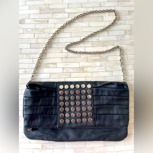 Aldo Black Faux-Leather Clutch - Picture 2 of 4